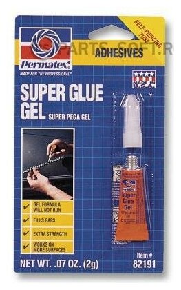 Клей Суперклей (гель) Permatex Super Glue Gel 2 г. PERMATEX 82191 | цена за 1 шт