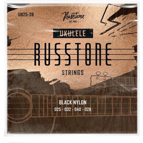 Комплект струн для укулеле Russtone UB25-28, 4 шт струны для укулеле rizo white nylon нейлоновые