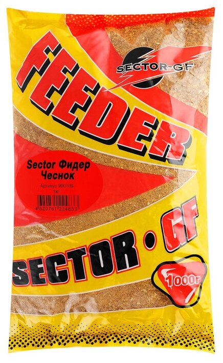 Прикормка GF Sector "Фидер чеснок" 1 кг