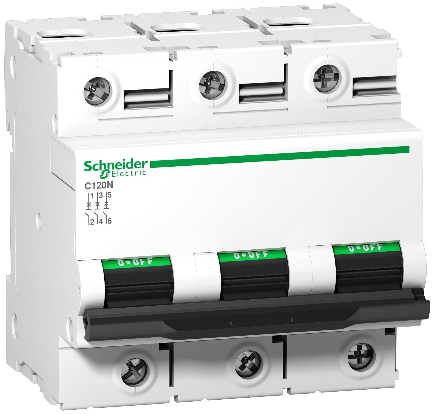 Автоматический выключатель Schneider Electric Acti 9 C120N (C) 10kA 125 А - фото №1