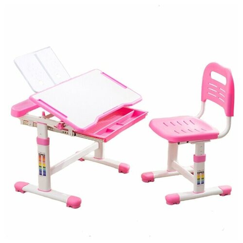 Комплект растущая детская парта и стул Cubby Vanda Pink (розовый)