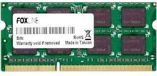 Оперативная память для ноутбука 16Gb (1x16Gb) PC4-25600 3200MHz DDR4 SO-DIMM CL22 Foxline FL3200D4S22-16G FL3200D4S22-16G