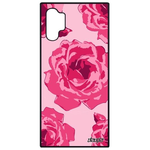 фото Защитный чехол на смартфон // samsung galaxy note 10 plus // "цветы" аромат flower, utaupia, розовый