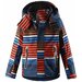 Горнолыжная куртка Reima для мальчиков, капюшон, карманы, съемный капюшон, светоотражающие элементы, утепленная, водонепроницаемая, размер 116, оранжевый, синий