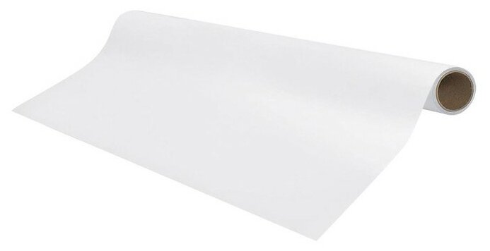 Доска-панель маркерная самоклеящаяся 45 х 100 см BRAUBERG белая в рулоне