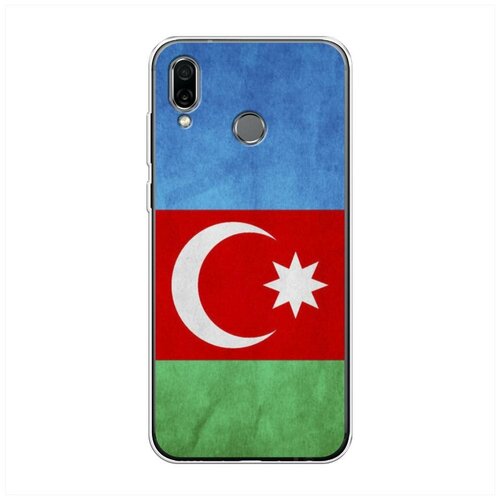 фото Силиконовый чехол "флаг азербайджана" на huawei honor play / хуавей хонор плэй case place