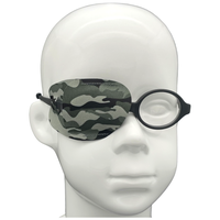 Окклюдер на очки eyeOK "Military Grey ", камуфляж, размер L, для закрытия правого глаза, анатомический, для взрослых и подростков