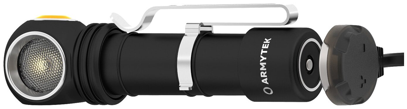 Универсальный фонарь ARMYTEK Wizard C2 Magnet USB, черный / желтый [f08901w] - фото №5