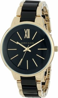 Наручные часы ANNE KLEIN Plastic 100270, черный, золотой