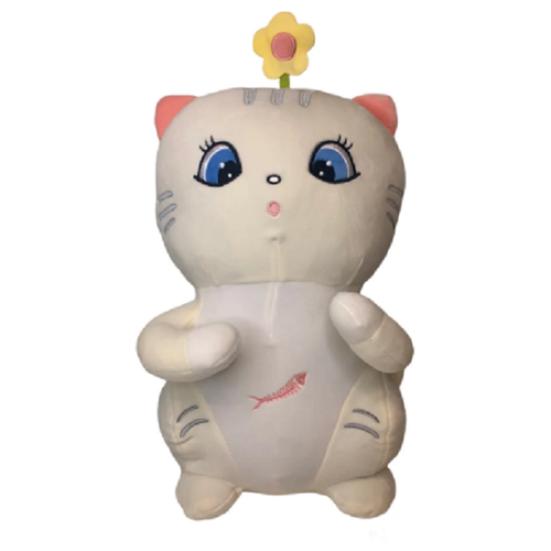 фото Мягкая игрушка кошечка кошка аниме с цветочком, 25 см plush toys