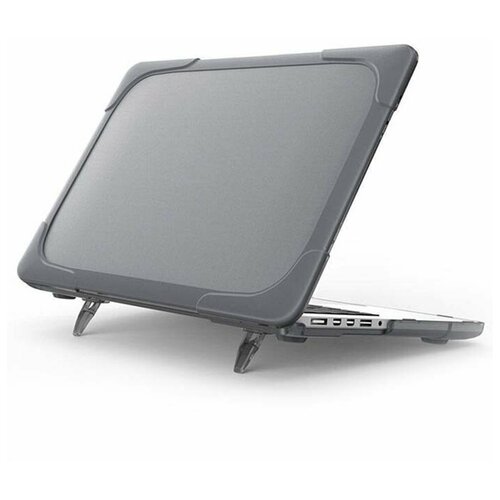 Защитный чехол для Apple MacBook Air 11 (A1465, A1370), G-Net Toughshell Hardcase, серый