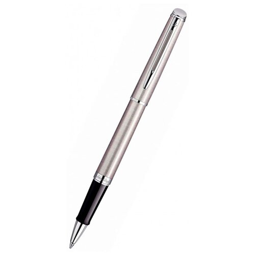 Ручка роллер Waterman Hemisphere CWS0920450 Steel CT F черн. черн. подар. кор.