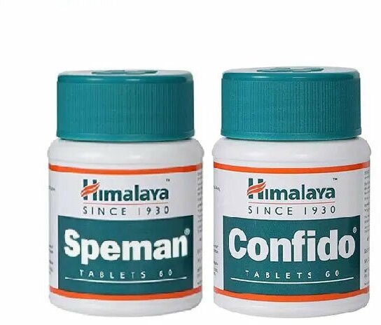 Спеман + Конфидо (Confido + Speman Himalaya Herbals) При мужской сексуальной дисфункции, афродизиак, лечение бесплодия, 60+60 таб.