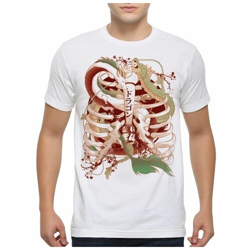 фото Футболка design heroes аниме унесенные призраками мужская белая 2xl