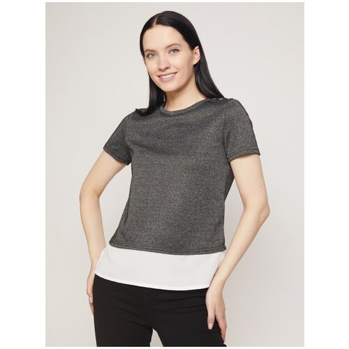 фото Футболка zolla, размер s, черный