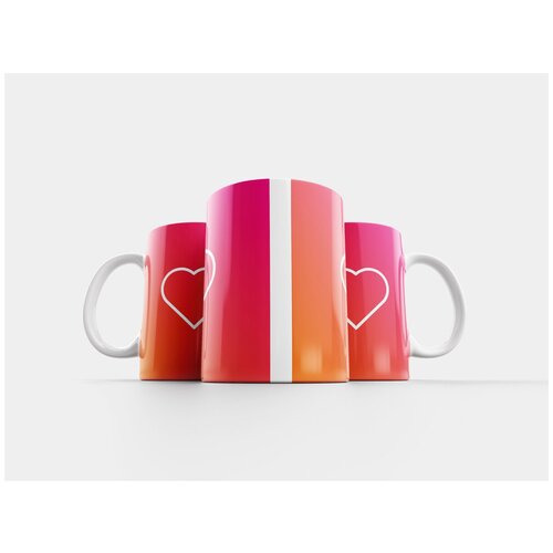 фото Кружка "instagram, insta, сердце" 320 мл lotsprints