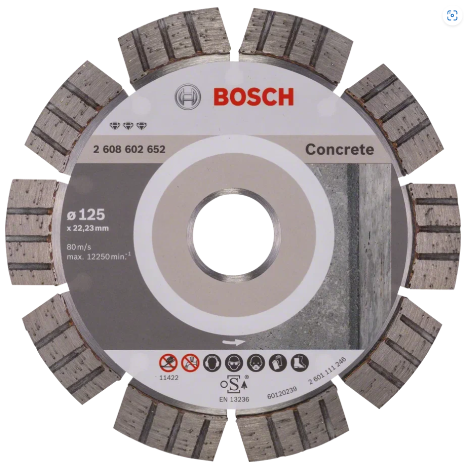 Диск алмазный Bosch / 125 x 24 x 22.23 / 1 шт.