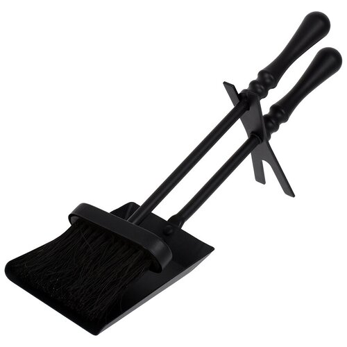 Набор для камина 2 предмета на крестовой подставке /для печи/дров/мангала 38 см 