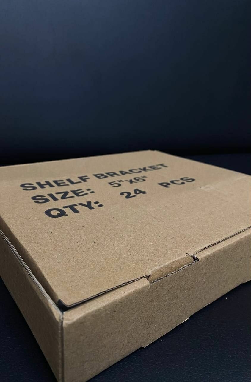 SHELF BRACKET Кронштейн, уголок мебельный 125*150, 24 шт. - фотография № 1