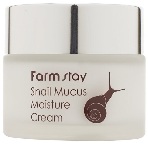 Увлажняющий крем для лица с муцином улитки, 50 мл/ Snail Mucus Moisture Cream, FarmStay