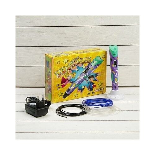 3D ручка 3Dali Plus Comics, ABS и PLA, (KIT FB0021M), трафарет + пластик Даджет 4835835 .