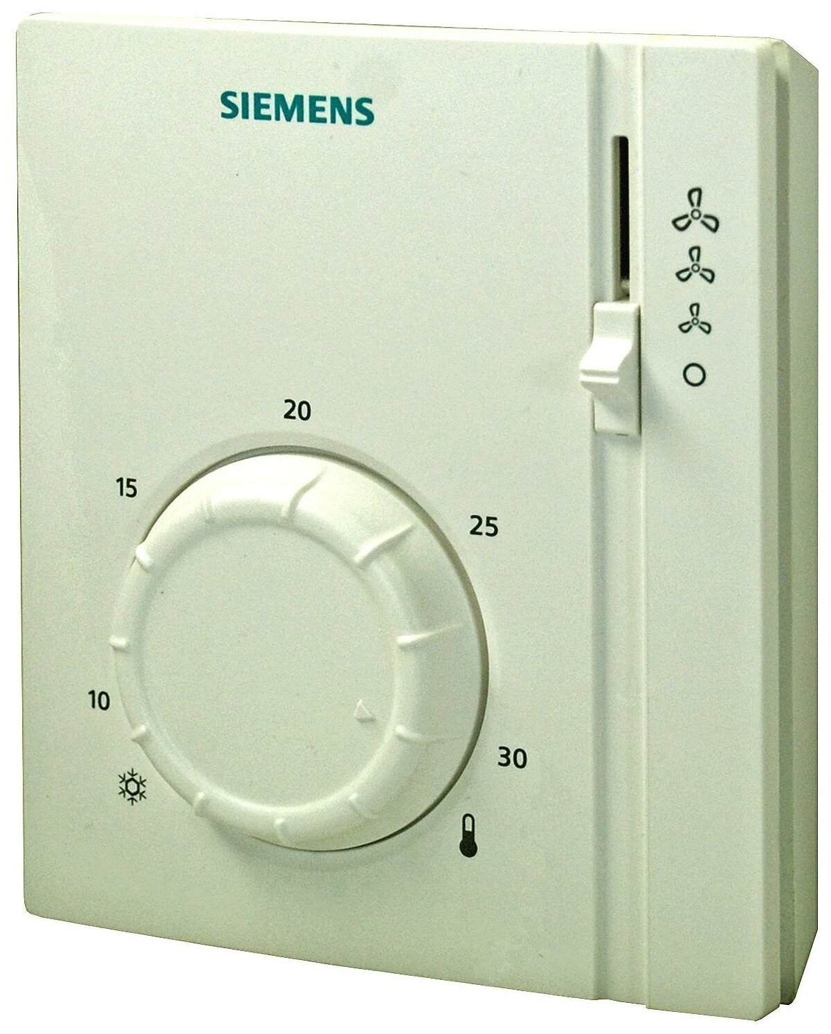 Комнатный термостат RAB21 Siemens накладного монтажа без расписания для фенкойлов, напольных конвекторов и холодных потолков - фотография № 1