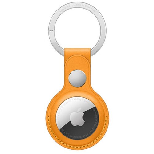 фото Брелок- подвеска для airtag leather key ring california poppy apple