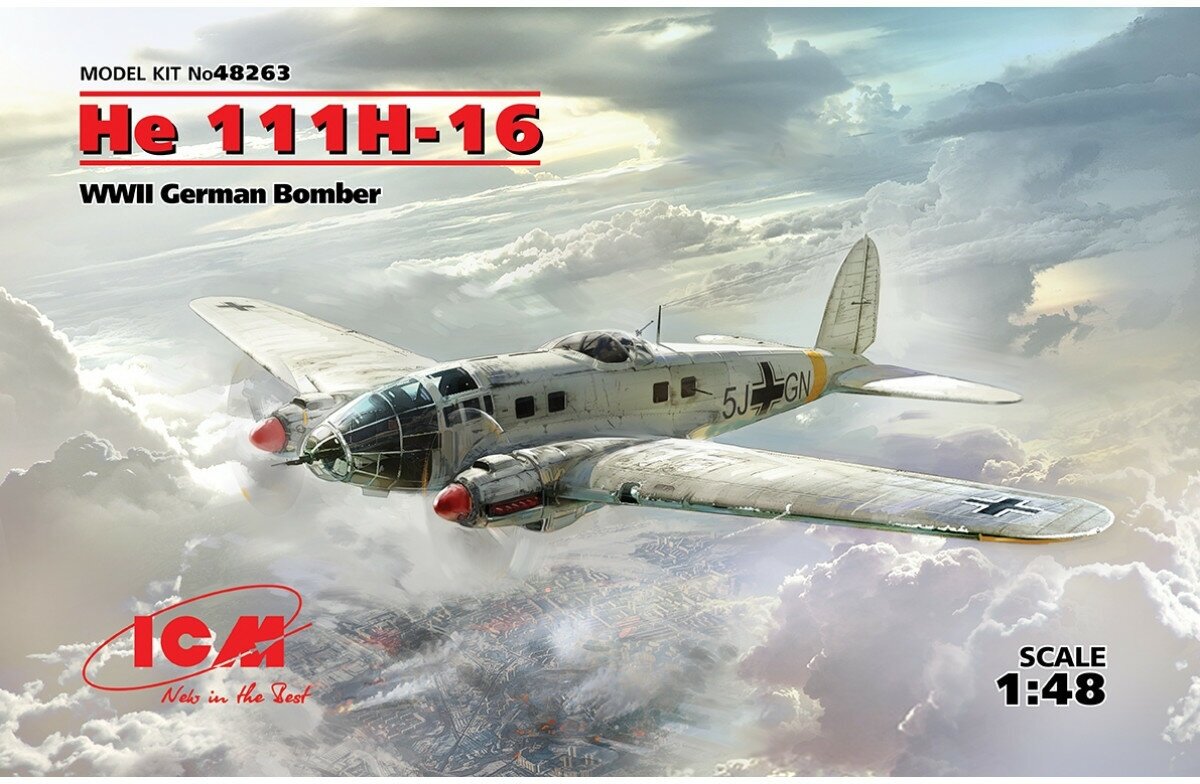 ICM He 111H-16, Германский бомбардировщик ІІ МВ 1:48