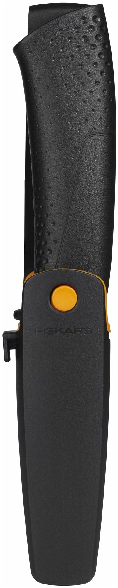Монтажные Ножи Строительный нож с точилкой FISKARS, универсальный, лезвие нержавеющая сталь (1023617)