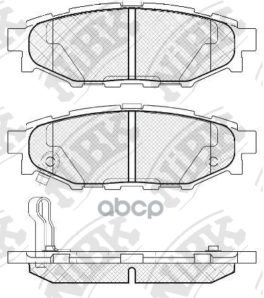 Pn7501-Nibk_! Колодки Дисковые З Subaru Legacy Iv 2.0I/2.5/I, Outback 2.5I 03> NiBK арт. PN7501