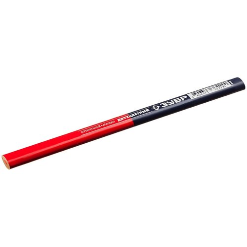 ЗУБР КС-2 HB, 180 мм, Двухцветный строительный карандаш, профессионал (06310)