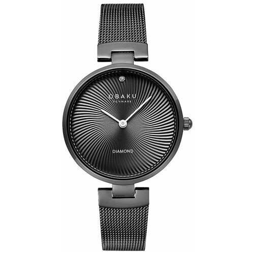 Наручные часы OBAKU Obaku Leather V256LXBBMB, черный