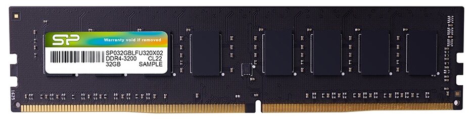 Память 8GB Silicon Power, DDR4, DIMM-288, 3200 MHz, 25600 MB/s, CL22, 1.2 В