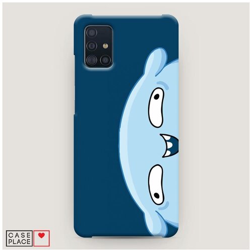 фото Чехол пластиковый samsung galaxy a51 подушка синий фон case place