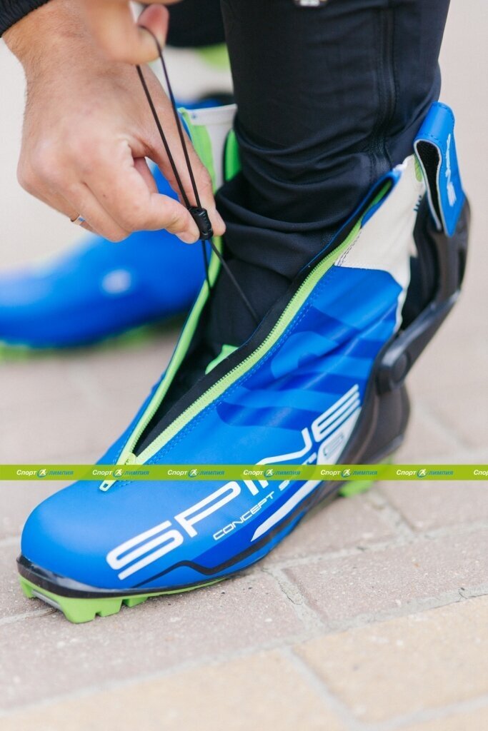 Ботинки для беговых лыж Spine Concept Skate PRO, Синий, размер 46 - фото №4