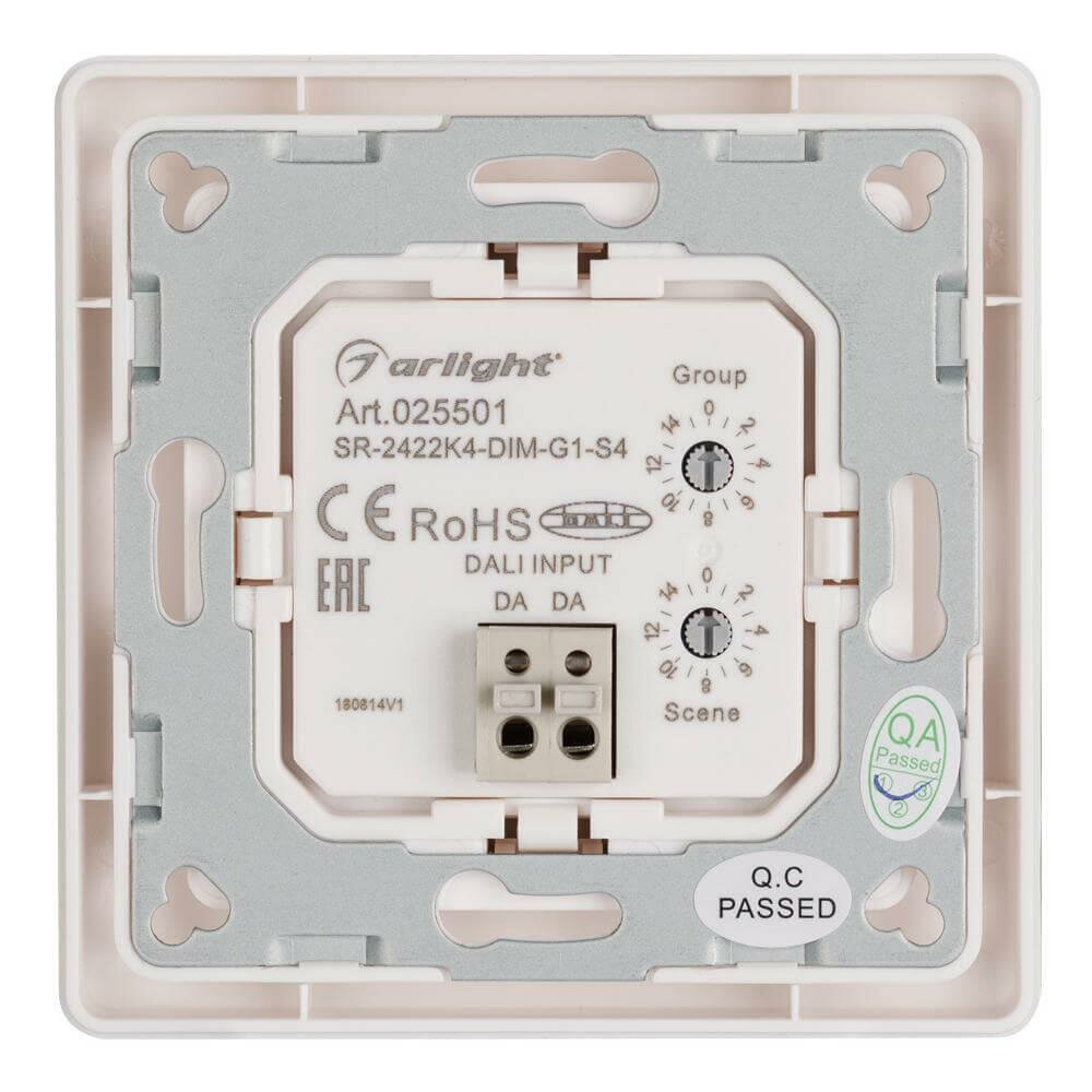 025501 INTELLIGENT ARLIGHT Панель DALI-223-1G-4SC-IN (BUS, только сцены) (Arlight, -)