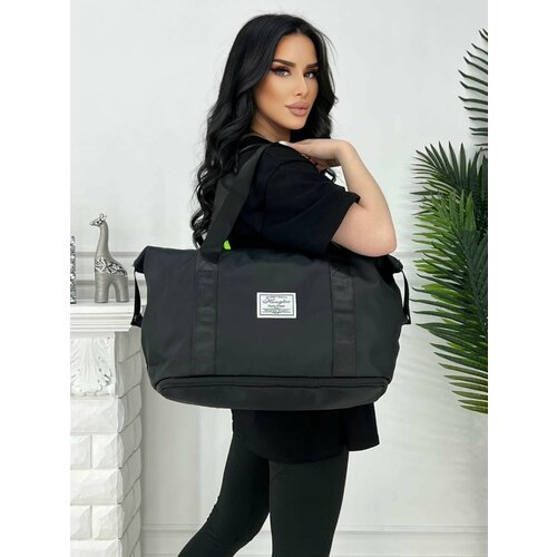 фото Сумка спортивная pouchman, 24 л, 20х30х40 см, ручная кладь, черный