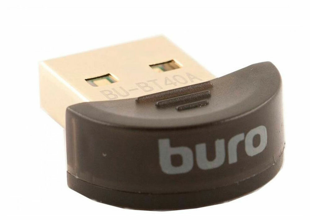 Bluetooth адаптер Buro BU-BT40A, черный - фото №8