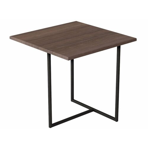 Журнальный столик квадратный PASSO LAVAGNA, акация, черные ножки