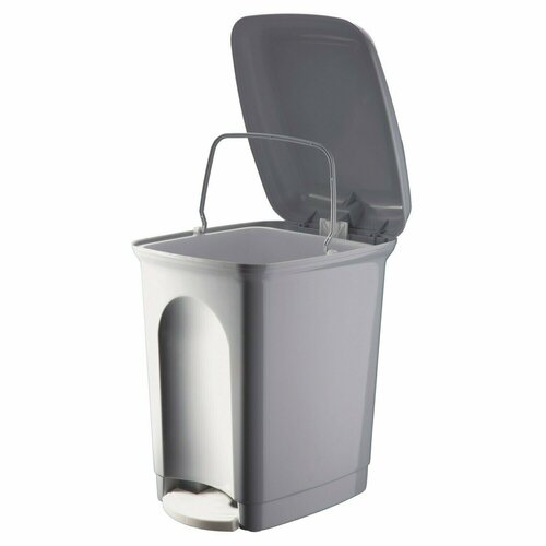 Контейнер для мусора Restola с педалью 7л 23х19х285см полипропилен серый 1280₽