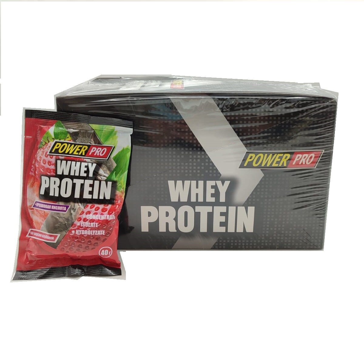 Power Pro Whey Protein 15 шт 40 гр (Power Pro) Клубника