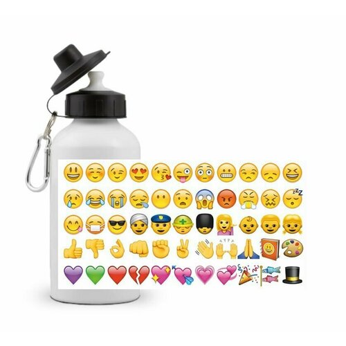 фото Спортивная бутылка эмодзи, emoji №1 goodbrelok