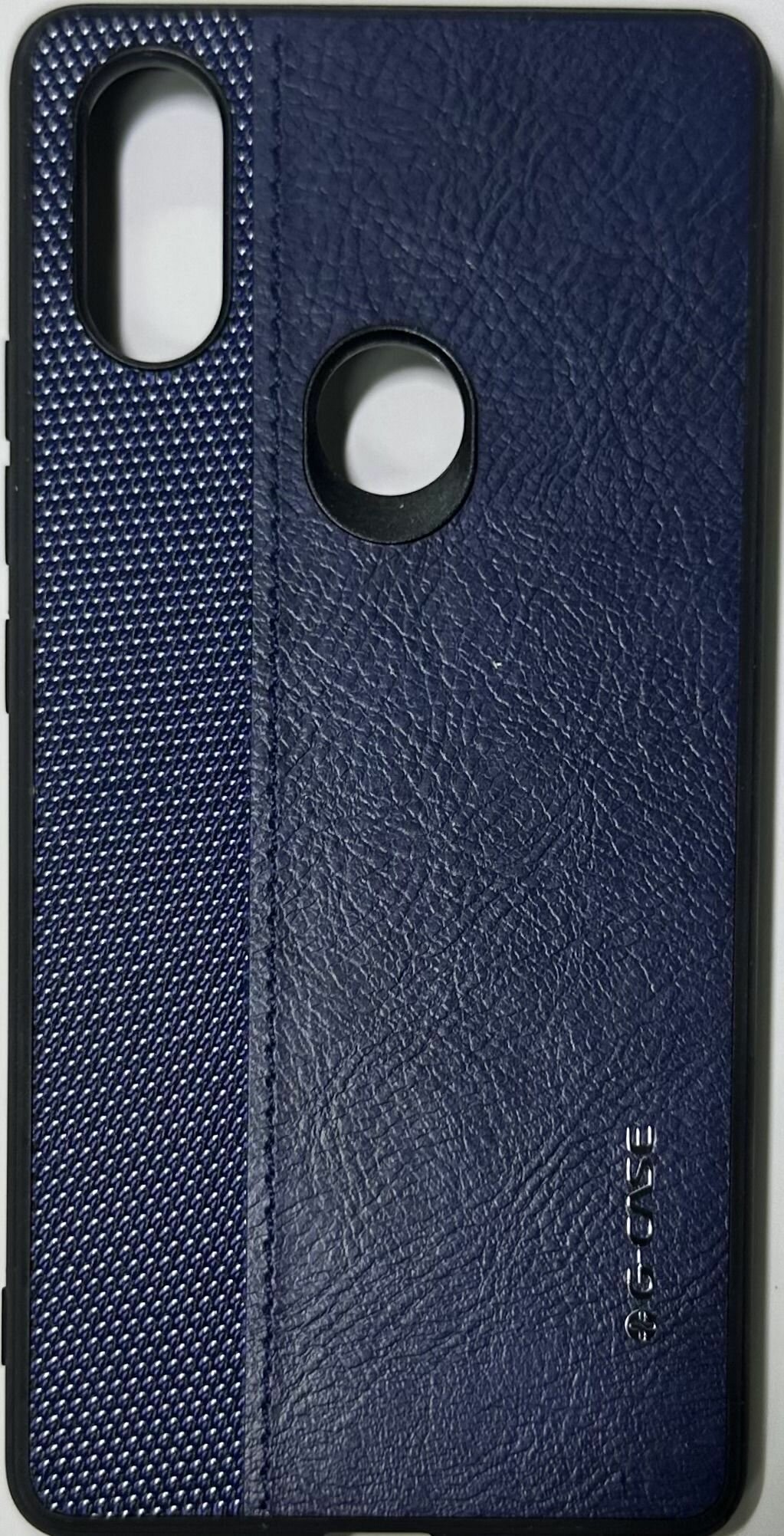 Чехол кожаный G-CASE для Xiaomi Mi 8SE, темно-синий