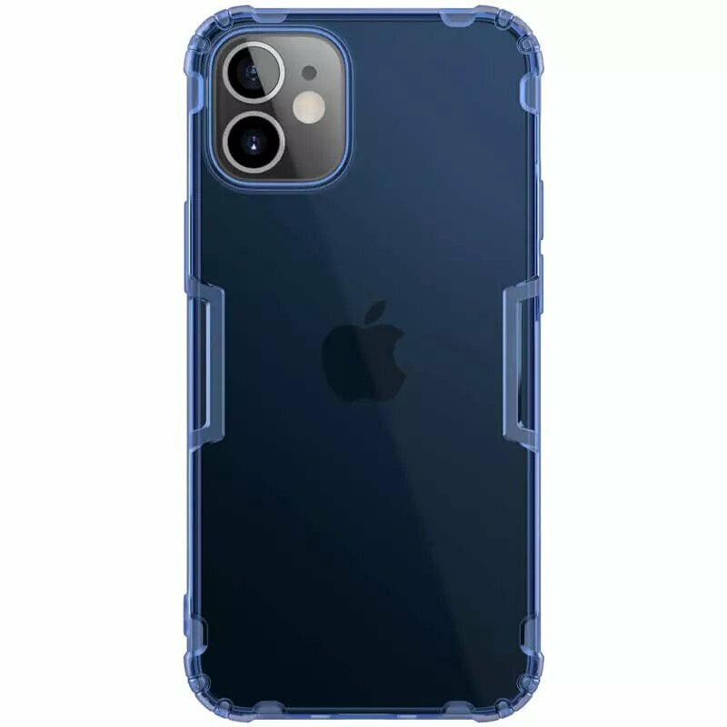 Накладка Nillkin Nature TPU Pro Case силиконовая для Apple iPhone 12 mini синяя