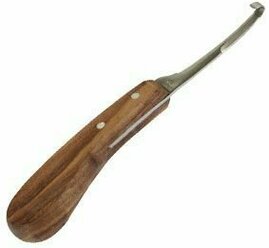 Нож для обработки копыт Kruuse с узким лезвием, левый