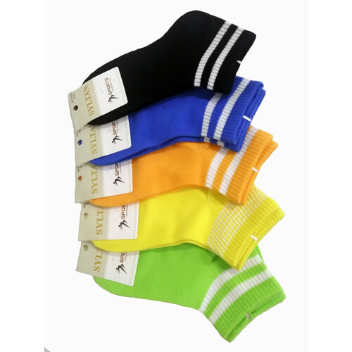 фото Носки syltan 5 пар, размер 8-10, зеленый, синий