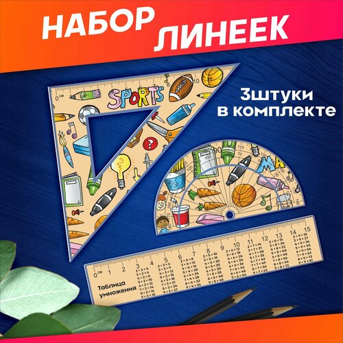 Канцелярия линейка Таблица умножения