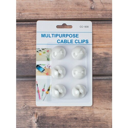 Держатель органайзер для проводов самоклеящийся зажим для кабеля шнура 293₽