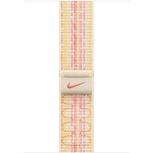 Ремешки Apple Ремешок для Watch 45 мм Starlight/Pink Nike Sport Loop розовый, бежевый