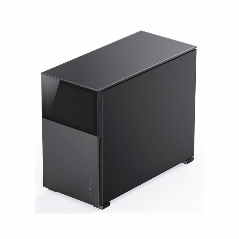 Корпус mATX JONSBO черный, без БП, окно из закаленного стекла, 8” Color TFT-LCD screen, USB-C, USB3.0, audio - фото №7